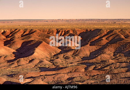 Painted Desert, view from Tawa Point in Petrified Forest National Park, Arizona, USA Stock Photo