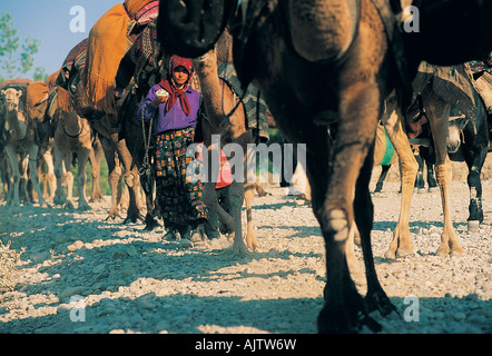 Karakecili nomadic tribe caravan in Taurus Mountains, C Anatolia, Turkey.