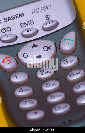 Numeral keypad on a cellphone Stock Photo