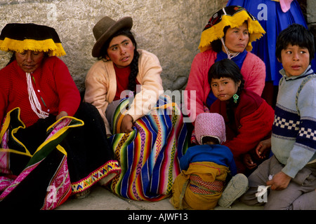 Peru Paucartambo people Stock Photo