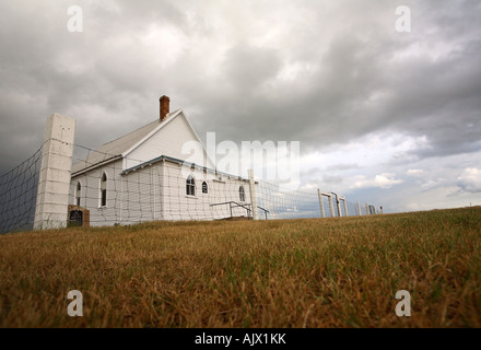 Storm clouds above a Saskatchewan country church Stock Photo - Alamy