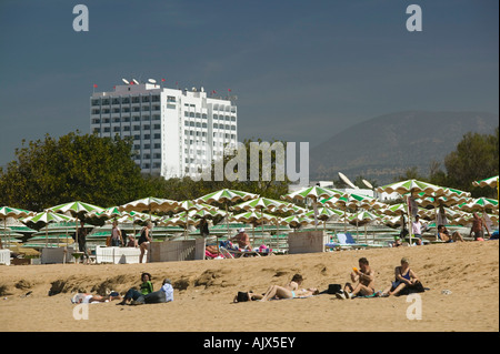 MOROCCO, Atlantic Coast, AGADIR: Along Agadir Beach Stock Photo