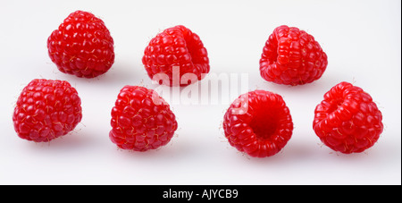 RASPBERRIES Stock Photo