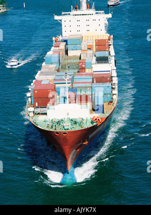 Shipping. Container ship. Sydney. NSW. Australia. Stock Photo