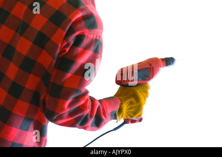 working man construction tools Stock Photo