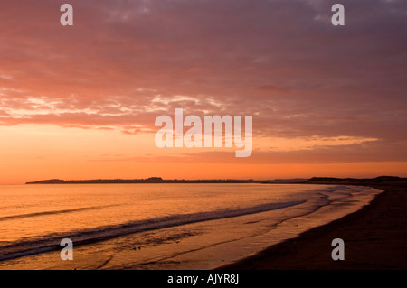 Sunrise over the Gulf of St. Lawrence along Cabot Beach, Malpeque, PE/PEI Prince Edward Island, Canada Stock Photo