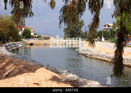 Alykes village, river bridge, Zakynthos, Greece. Stock Photo