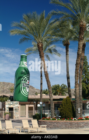 Large Inflatable Bottle at Marriott Mountain Shadows Resort Hotel Scottsdale Arizona United States America USA Stock Photo