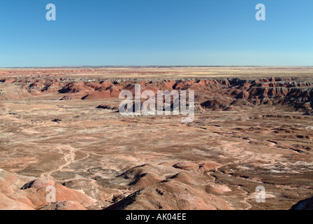 View of Painted Desert from Tawa Point Arizona United States America USA Stock Photo