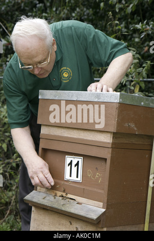 UK England Lancashire,Manchester,Heaton Park,Dower house,houses,Manchester Beekeepers,apiary,bee,UK071007060 Stock Photo