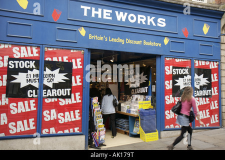 UK England County Durham,Durham City,Saddler Street,shopping shopper shoppers shop shops market markets marketplace buying selling,retail store stores Stock Photo