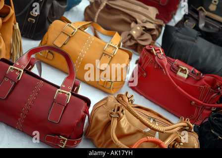 Handbag vendors selling knockoff handbags on Canal Street Lower Manhattan  New York City New York USA Stock Photo - Alamy