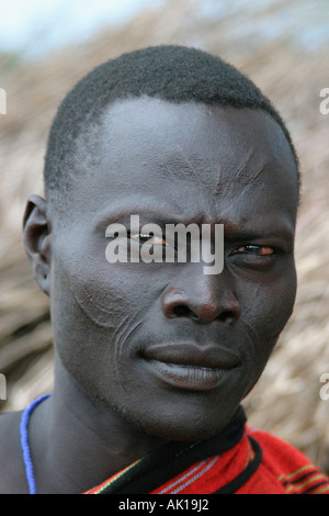 Toposa man / Nyanyagachor Stock Photo