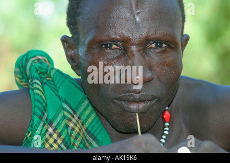 Toposa man / Nyanyagachor Stock Photo