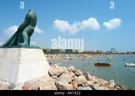 Main Beach, Salou, Costa Dorada (Costa Daurada), Catalunya, Spain Stock Photo