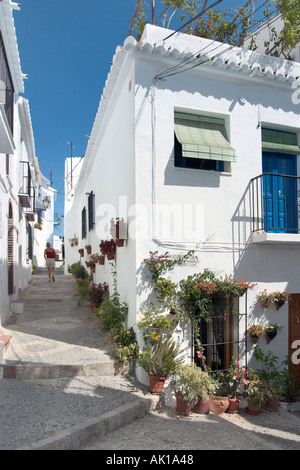 The historic old town of Frigiliana, near Nerja, Costa del Sol, Andalusia, Spain Stock Photo