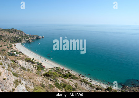 Beach near La Herradura, Almuñécar, Costa del Sol, Andalusia, Spain Stock Photo