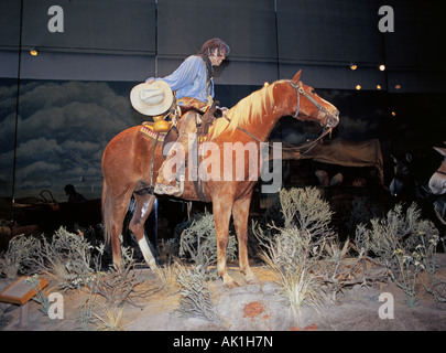 Exhibits from the Oregon Trail at the National Oregon Trail Center in Baker Oregon Stock Photo