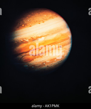 Planet Jupiter. NASA Voyager 1 photo. Stock Photo