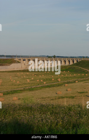 Spillway for Gardner Dam Stock Photo