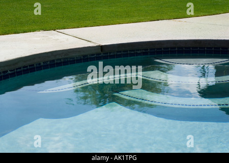 Detail of Backyard Swimming Pool Stock Photo