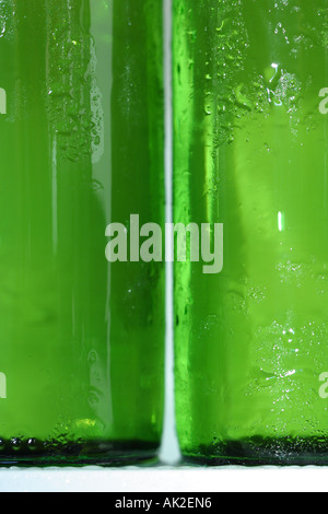 Download Glass Of Lager Beer With Green Bottles Stock Photo Alamy PSD Mockup Templates