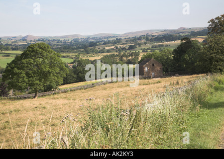 Scenery near Ilam village Peak district national park, Derbyshire, England Stock Photo