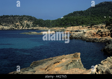 Ibiza Island of Eivissa Cala Xarraca Portinatx Balearic Islands Spain Stock Photo