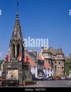 Bruce Fountain, Falkland, Fife, Scotland, UK Stock Photo