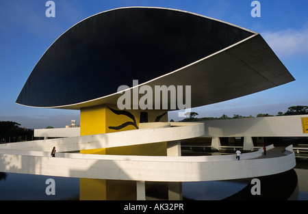 Oscar Niemeyer Museum Curitiba Brazil Stock Photo
