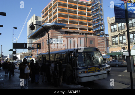 NY Harlem street signs horizontal Stock Photo - Alamy