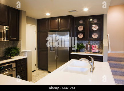 Contemporary Kitchen with Peninsula Stock Photo