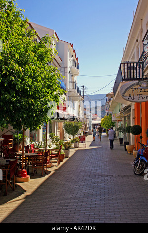 KEFALONIA. WITHIN THE CENTRE OF ARGOSTOLI. GREEK IONIAN ISLAND. EUROPE. Stock Photo