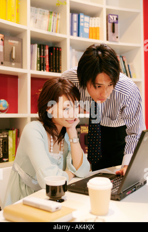 Couple in office Stock Photo