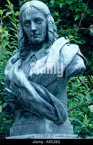 Bust of Annette von Droste-Hulshoff Stock Photo