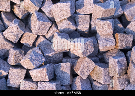 pile of rocks for roadconstruction Stock Photo