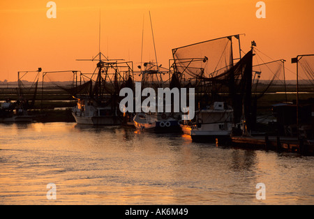 Fishing boats in the harbor of Cocodrie in the Mississippi river delta,  Stock Photo, Picture And Royalty Free Image. Pic. IBK-13945