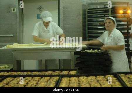 Pasteis de Belem Cafe cafe Production Produktion confectionery pastry shop Konditorei pastry shop Stock Photo