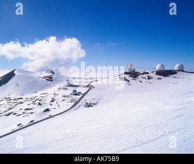 Mauna Kea Mauna Loa in background Island of Hawaii Hawaii USA Stock Photo