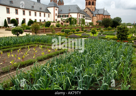 Abbey garden / Seligenstadt Stock Photo