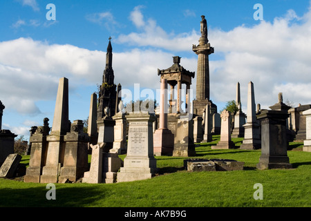 John Knox memorial Necropolis High street,Glasgow Scotland Europe Stock Photo