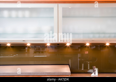 Modern Kitchen Cupboards Stock Photo