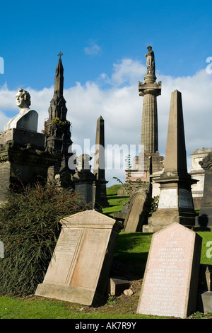 John Knox memorial Necropolis High street,Glasgow Scotland Europe Stock Photo