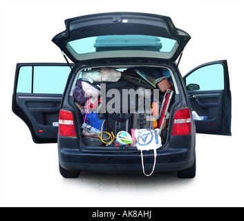 fully packed car Stock Photo