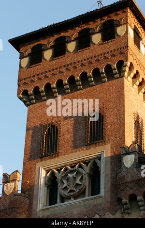Mazzè castle in Piedmont, Italy Stock Photo