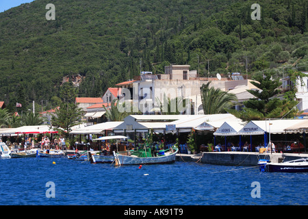 Kefalonia Greece Kephalonia Sami town harbour Stock Photo