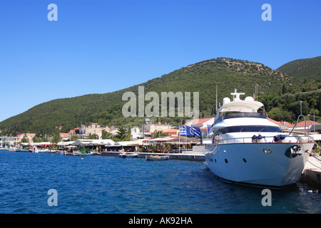 Kefalonia Greece Kephalonia Sami town harbour Stock Photo