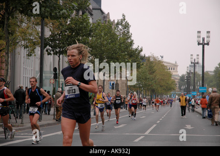 Marathonlauf marathon, Frankfurt am Main, Germany Stock Photo