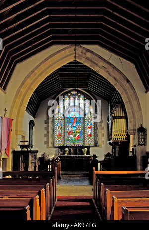 Interior looking East. Church of the Holy Ghost, Middleton, Cumbria, England, U.K., Europe. Stock Photo