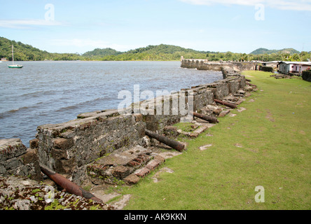 San Jeronimo fortress ruins at Portobelo Colon Province Panama Stock Photo